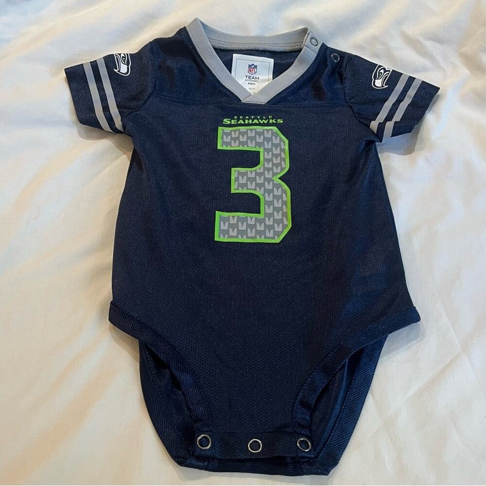 Seahawks jersey one piece for baby size 18 months